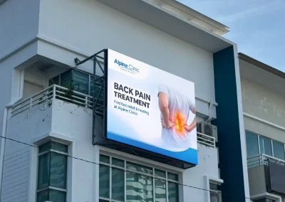 OUTDOOR LED DISPLAY @ ALPINE CLINIC MELAKA