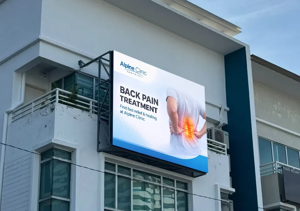 OUTDOOR LED DISPLAY @ ALPINE CLINIC MELAKA