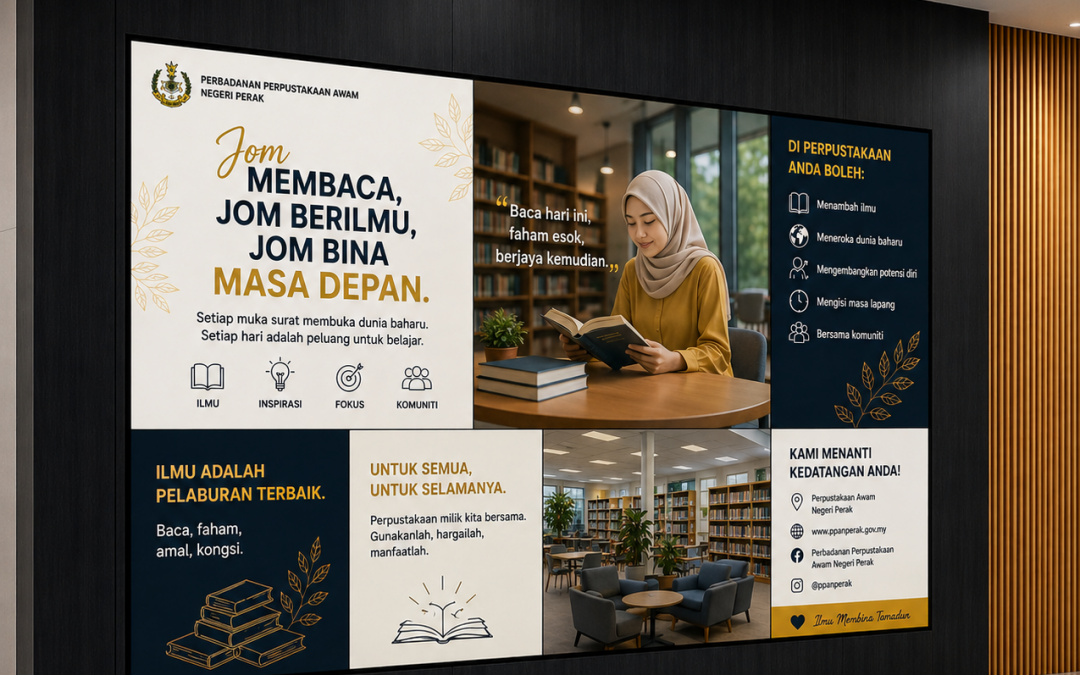 INDOOR LED DISPLAY @ PERBADANAN PERPUSTAKAAN AWAM NEGERI PERAK
