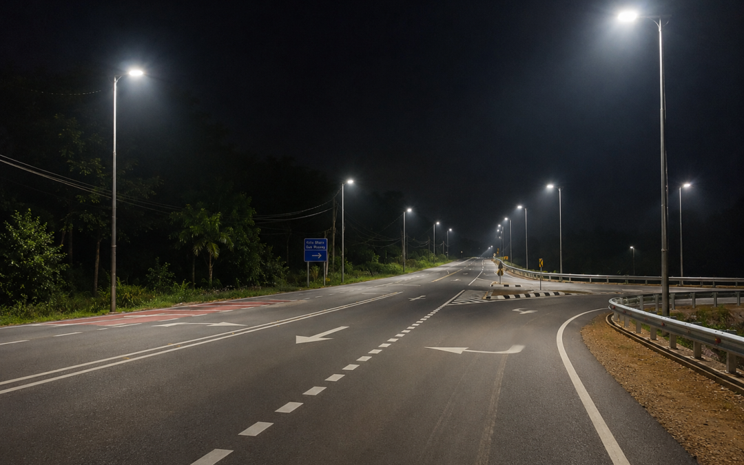LED SOLAR STREET LIGHT @ PERSIMPANGAN BARU KG MANEK URAI KUALA KRAI