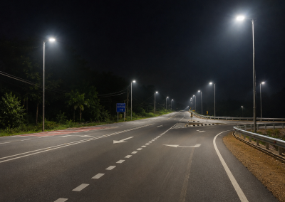 LED SOLAR STREET LIGHT @ PERSIMPANGAN BARU KG MANEK URAI KUALA KRAI