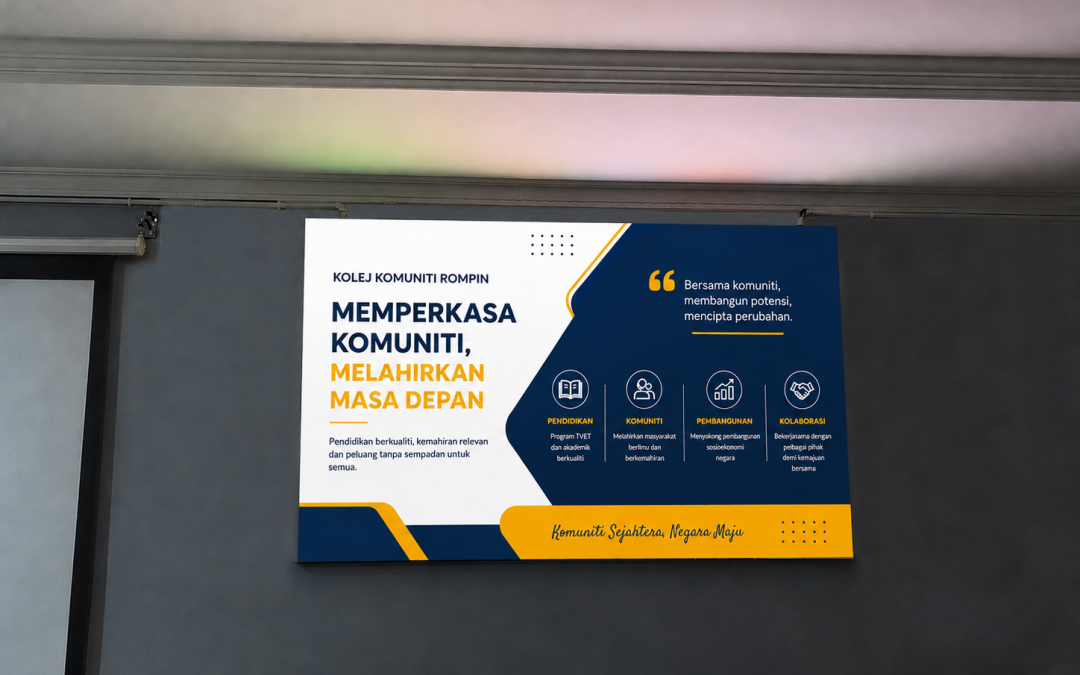 P1.86 Indoor LED Display at Kolej Komuniti Rompin, Pahang