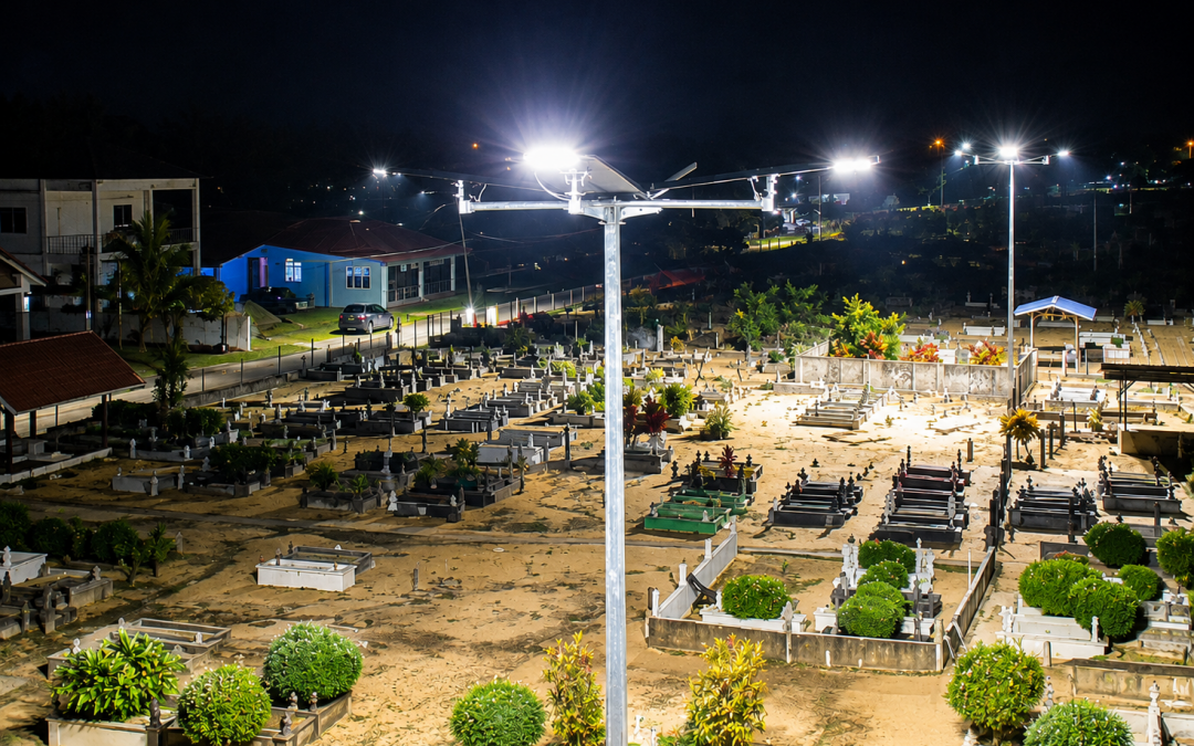 LED Solar Street Light at Tanah Perkuburan Kg Banggol