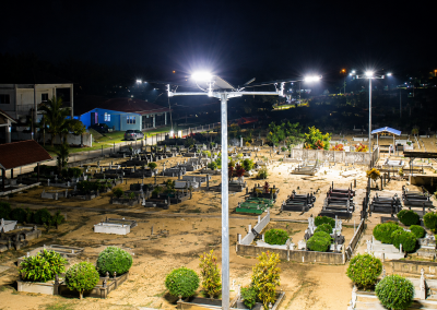 LED Solar Street Light at Tanah Perkuburan Kg Banggol